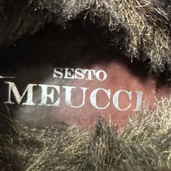 Sesto Meucci Faux Fur Lined Brown Leather Ankle Boots Women’s Size 6.5 M - Picture 7 of 7